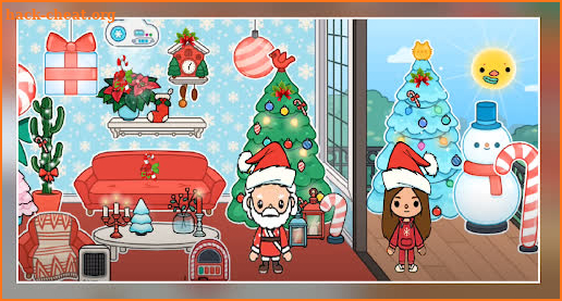 Tricks Toca Life World town christmas screenshot