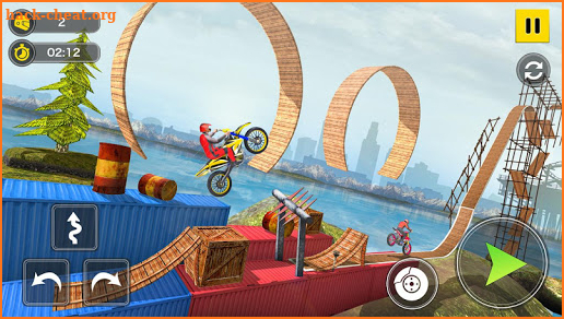Tricky Bike Trail Stunts - Stunt Bike Racing Games screenshot
