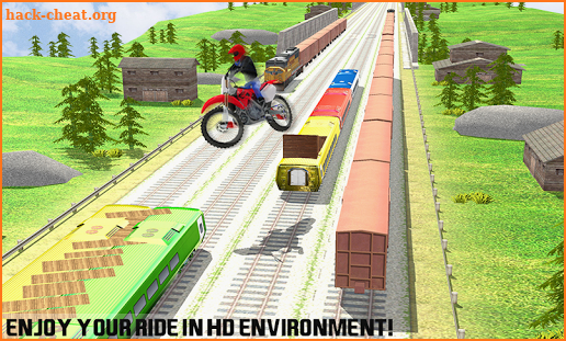 Tricky Bike Train Stunts Trail screenshot