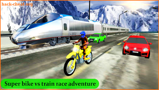 Tricky Bike vs Train Racing Fun screenshot