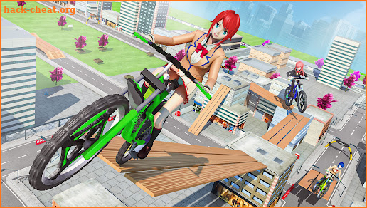 Tricky Fearless BMX Track Stunts Racing 3D screenshot