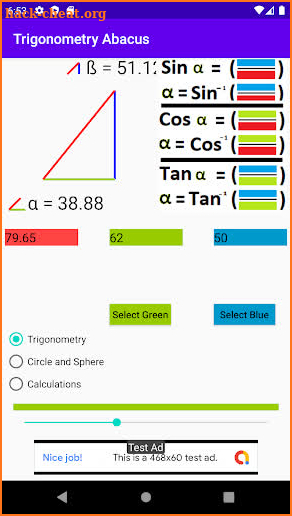 Trigonometry Abacus screenshot