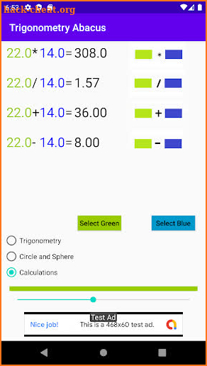 Trigonometry Abacus screenshot