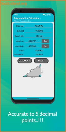 Trigonometry Calc screenshot