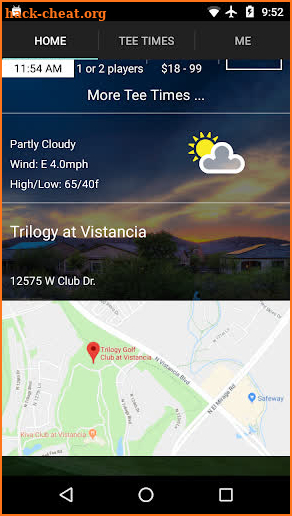 Trilogy at Vistancia Tee Times screenshot