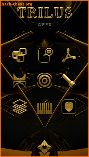 TRILUS Gold Black Icon Pack screenshot