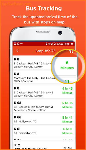 TriMet Rail & Bus Tracker screenshot