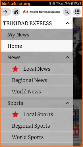 Trinidad Express Newspapers screenshot