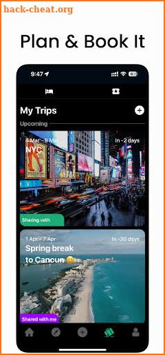 Trip Planner, Recs: Seenspot screenshot