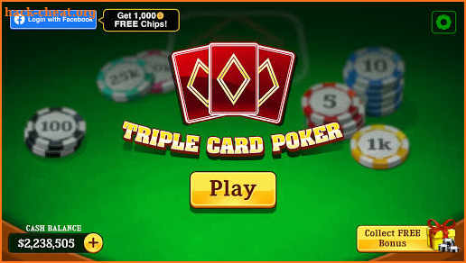 Triple Card Poker screenshot