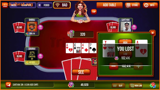 Triple One: Poker & Teen Patti screenshot