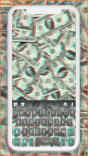 Trippy Cash Keyboard Background screenshot