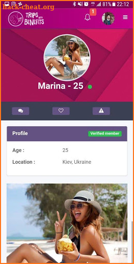 TripsWithBenefits - Dating app for travel lovers screenshot
