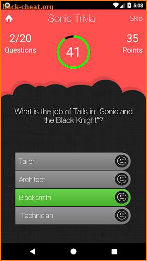 Trivia for Sonic screenshot