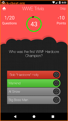 Trivia for WWE screenshot