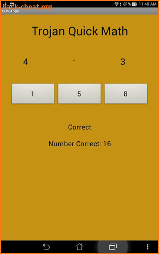 Trojan Quick Math screenshot