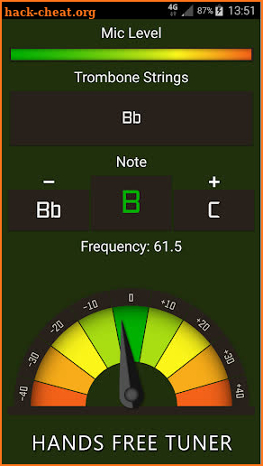 Trombone Tuner Free screenshot