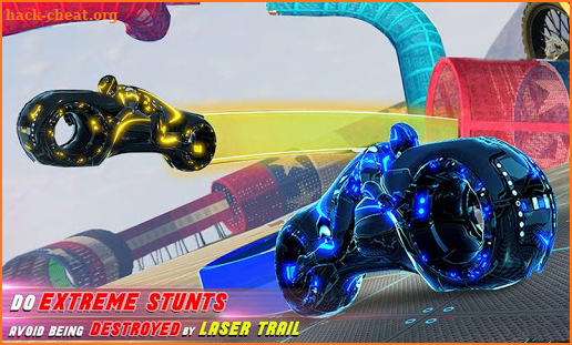 Tron Bike Stunt Racing 3d Stunt Bike Racing Games screenshot