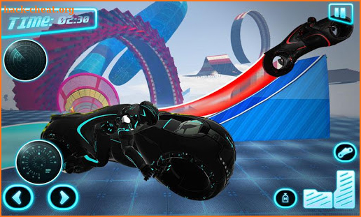 Tron Bike Stunt Racing 3d Stunt Bike Racing Games screenshot