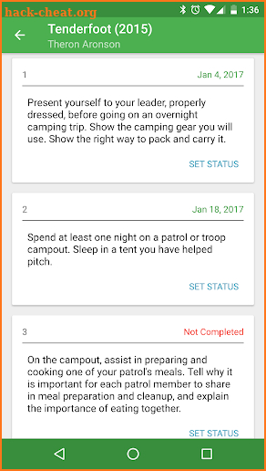 TroopTrack Mobile screenshot