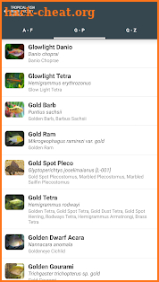 Tropical Fish Guide Pocket Edition screenshot