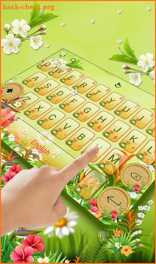 Tropical Flower Keyboard Theme screenshot
