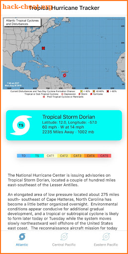 Tropical Hurricane Tracker screenshot