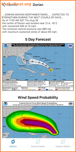 Tropical Hurricane Tracker screenshot