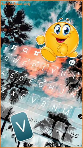Tropical Sky Keyboard Background screenshot