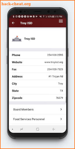 Troy ISD screenshot