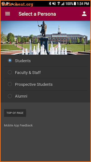 Troy University screenshot