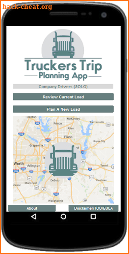 Truckers Trip Planning App (Solo Company Drivers ) screenshot