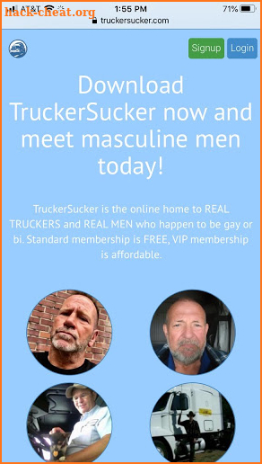 TruckerSucker gay dating chat app & bi masculine screenshot