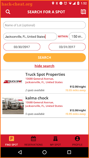 TruckSpot screenshot