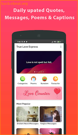 True Love Express - Quotes and Status Messages screenshot