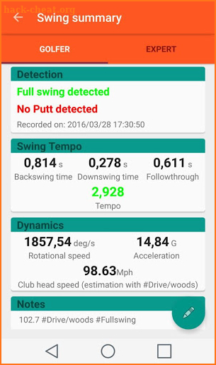 Trueshot Swing Tempo screenshot