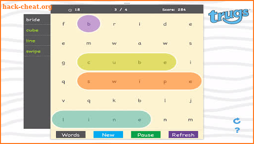 Trugs WordSearch 2 screenshot