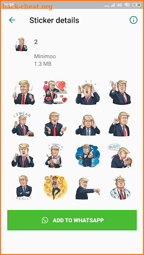 Trump Stickers For WhatsApp: WAStickerApps screenshot