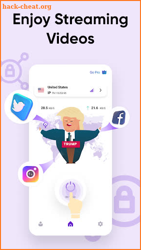 Trump VPN screenshot