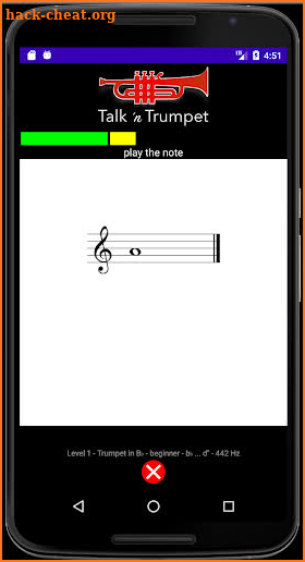 Trumpet Bingo screenshot