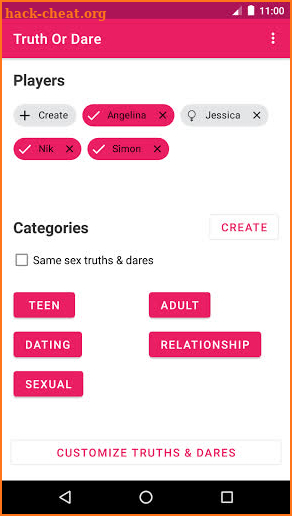 Truth Or Dare Dirty & Sexual - Adults & Couples screenshot