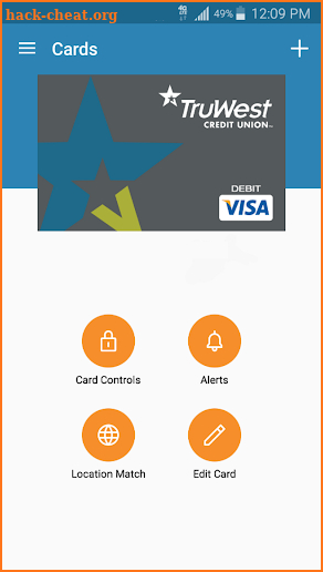 TruWest Card Manager screenshot