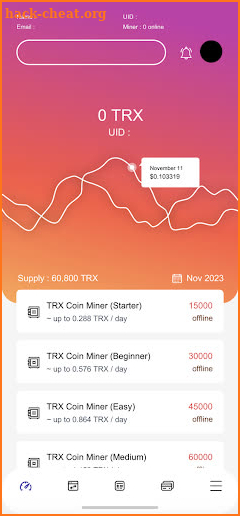 TRX 42 Miner screenshot