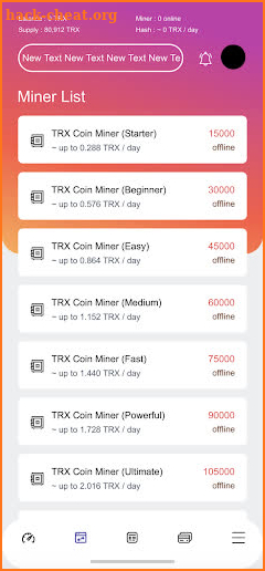 TRX 42 Miner screenshot