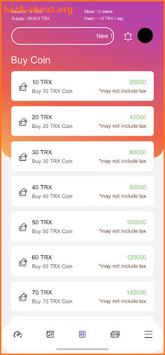 TRX 42 Miner screenshot