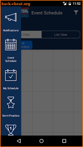 TSA Mobile Schedule screenshot
