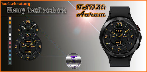 TSD36 Aurum Watch Face Wear OS screenshot