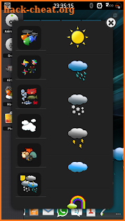 TSF Weather Pendants Widgets screenshot