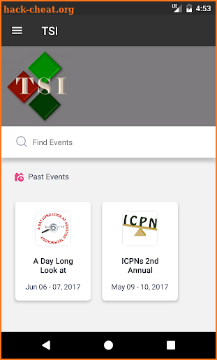 TSI Events screenshot