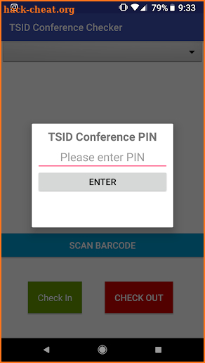 TSID Conference Checker screenshot